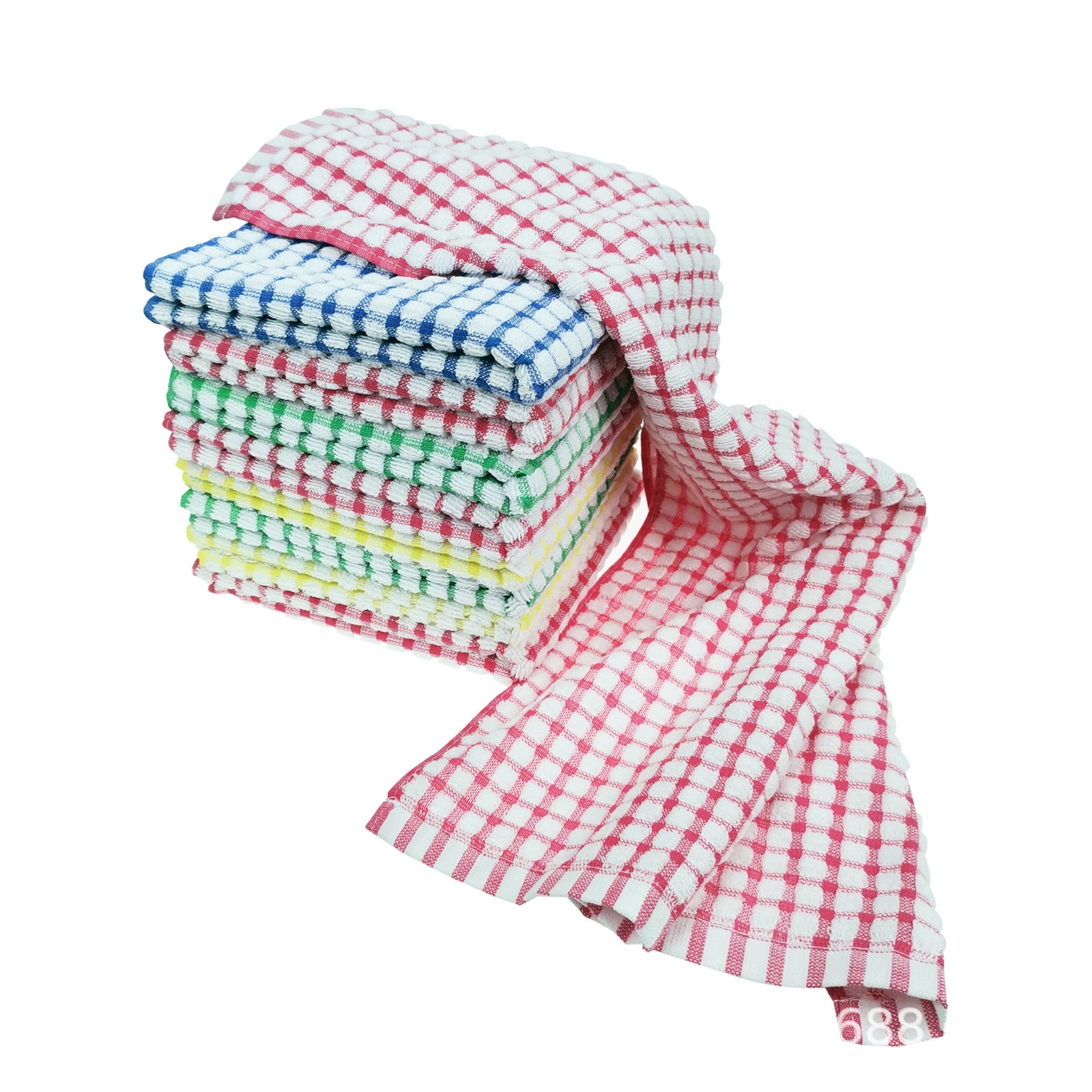 Custom Logo Cotton Tea Towel, Highly Absorbent Kitchen Dish Cloth, Lint-Free Oil-Resistant Cleaning Rag, Reusable Dishwashing Towel, Multipurpose Kitchen Cleaning Cloth 30×30cm