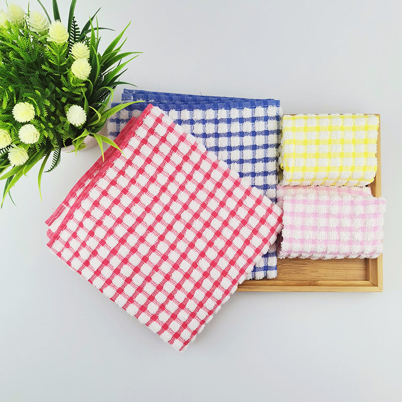 Custom Logo Cotton Tea Towel, Highly Absorbent Kitchen Dish Cloth, Lint-Free Oil-Resistant Cleaning Rag, Reusable Dishwashing Towel, Multipurpose Kitchen Cleaning Cloth 30×30cm