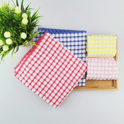 Custom Logo Cotton Tea Towel, Highly Absorbent Kitchen Dish Cloth, Lint-Free Oil-Resistant Cleaning Rag, Reusable Dishwashing Towel, Multipurpose Kitchen Cleaning Cloth 30×30cm